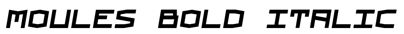Moules Bold Italic